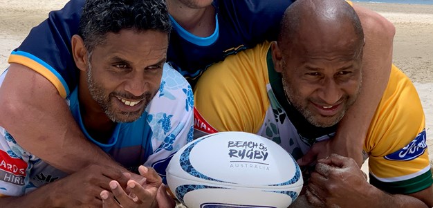 Titans PDRL team playing in Beach Rugby 5s Festival