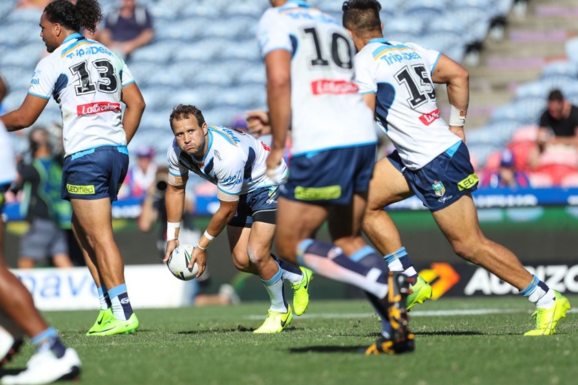  Competition - NRL. Round - Round 2. Teams - Newcastle Knights v Gold Coast Titans. Date - 11th of March 2017. Venue - MacDonald Jones Stadium, Broadmeadow NSW. Photographer - Paul Barkley | © NRL Photos