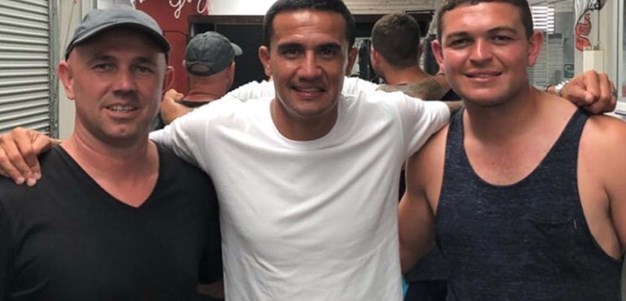 Taylor's mentoring session with Tim Cahill pays off