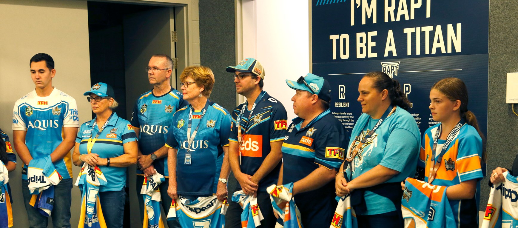 Titans Members share some special moments at Cbus Super Stadium