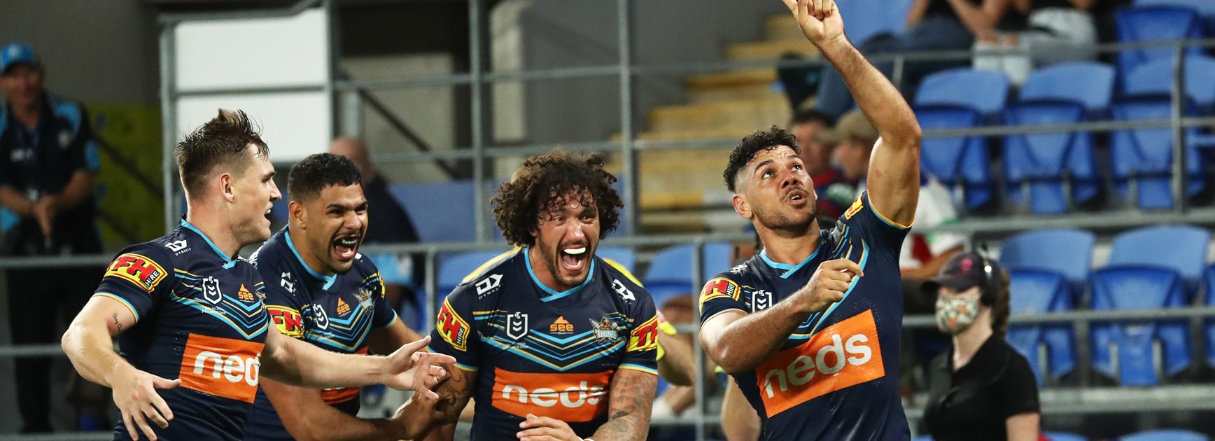 Titans make it five straight wins with victory against Knights