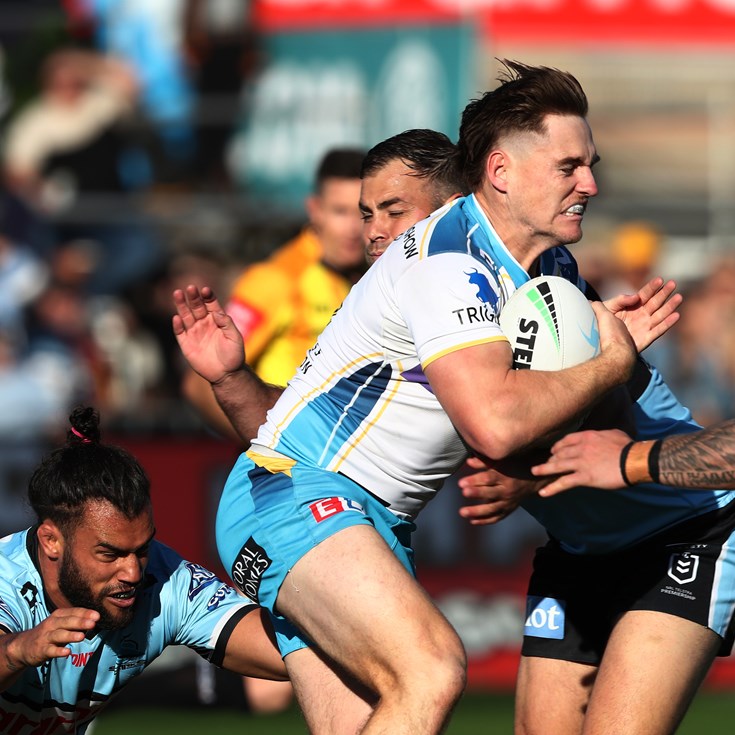 Titans gritty in tight loss to Cronulla in Coffs