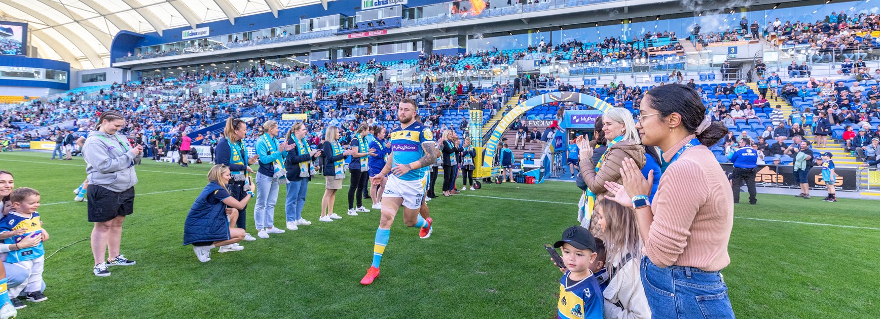 Great touch prior to kick-off for Sunday's NRL clash at Cbus