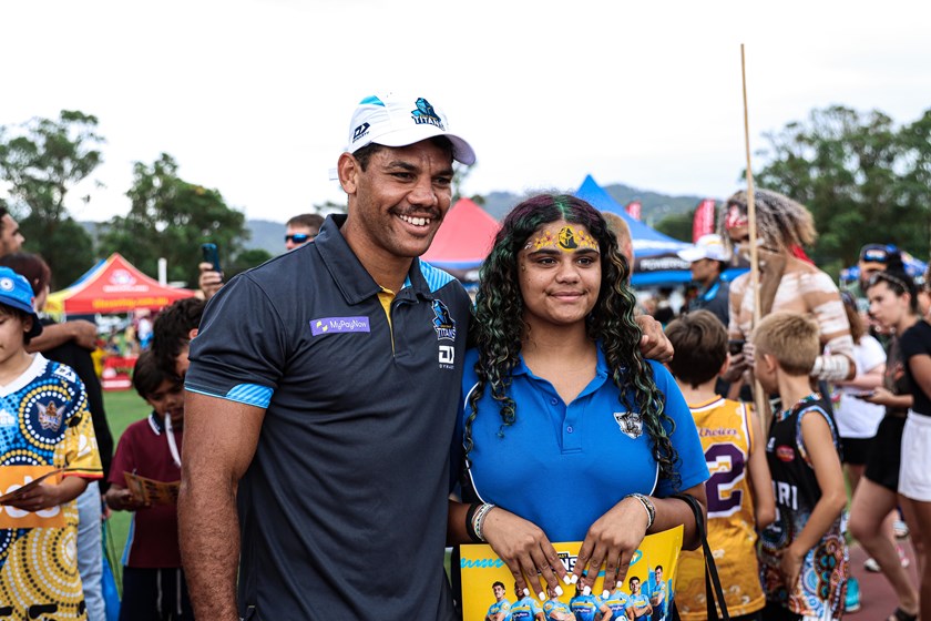 Brian Kelly loved interacting with fans. Photo: Gold Coast Titans
