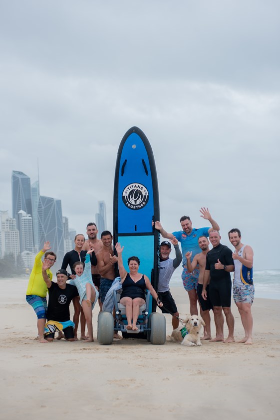 Life craft donated by Titans Together to Disabled Surfing Australia - Gold Coast 